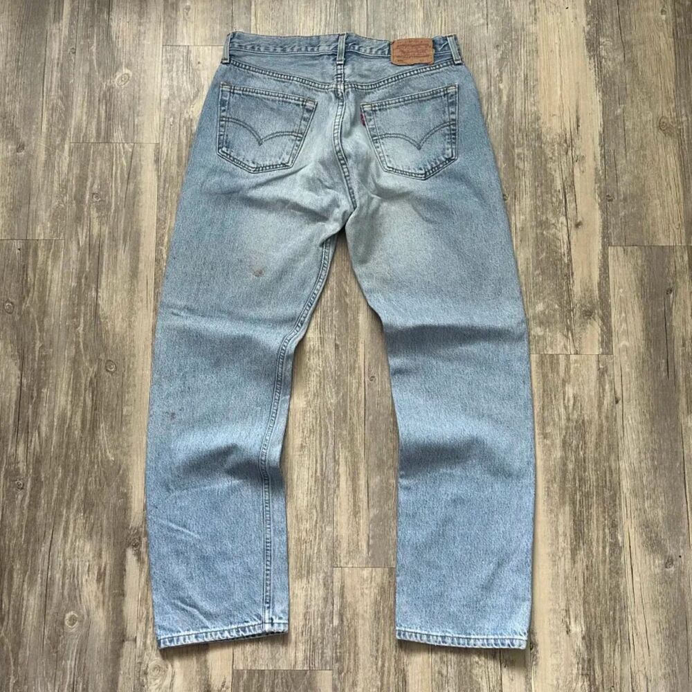 Vintage 90s Levi's 501XX Red Tab Denim Jeans Size 34X32